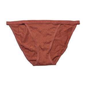 Victoria's Secret String Bikini Dark Orange Panty Size Medium